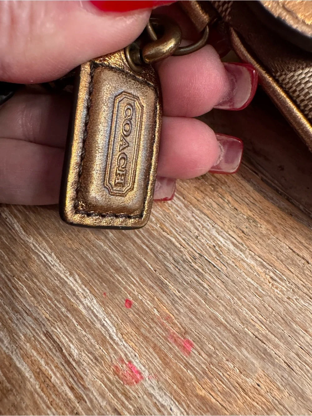 Coach Special Edition 2004 Leather Signature Wristlet